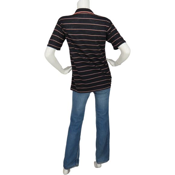 Vintage Robe Di Kappa Striped Italy Made Polo Shirt - Picture 4 of 10